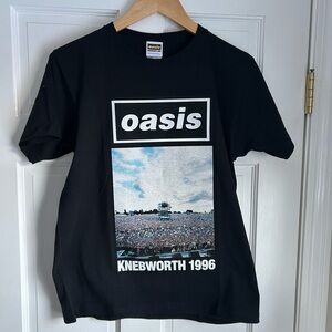 Oasis Shirt Knebworth 1996 2 Sided Rare Brand New Never Worn From Japan.